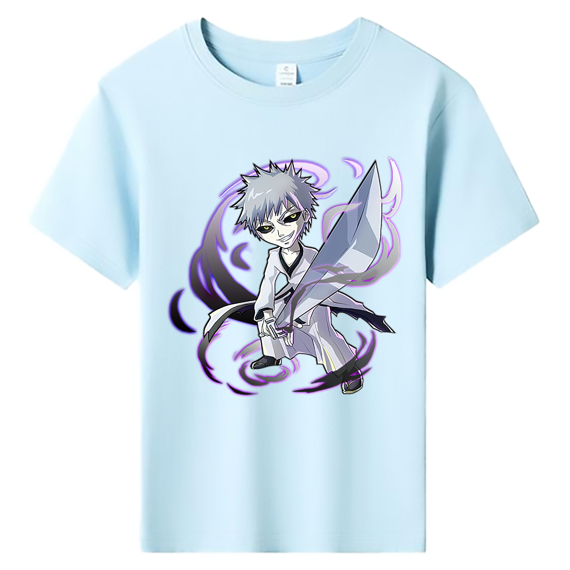 （画像用） ブリーチ 黒崎一護（くろさき いちご）BLEACH Kurosaki Ichigo 綿100％キッズTシャツ（フロントプリント）